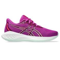 Imagem de Tênis ASICS GEL-Cumulus 26 GS - Infantil - Rosa com Branco-Unissex