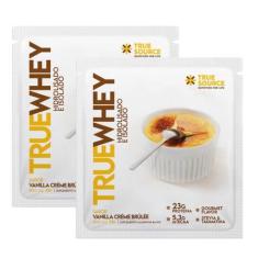 Imagem de 2x Sachê True Whey Proteína Vanilla Creme Brulee True Source 32g, Vani