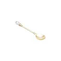 Imagem de Conjunto 6 Colheres para Café de Zamak Dourada Cristal Lyor Dourado