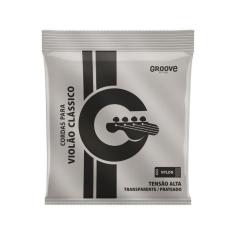 Imagem de Encordoamento para Violão Nylon Groove GS5 Tensão Alta Prata