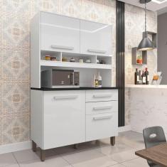 Imagem de Cozinha Compacta 04 Portas E 02 Gavetas Sofia Plus Branco Neve Imop