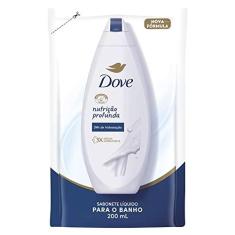 Imagem de Dove Sabonete Líquido Nutritivo Nutrium Moisture Nutrição Profunda Sachê 200Ml Refil Branco