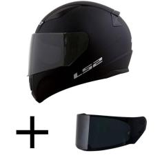 Imagem de Capacete LS2 FF353 Rapid Monocolor Preto Fosco Mais Viseira Fumê