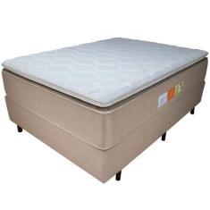 Imagem de Cama Box Casal + Colchão Emperor Relaflex 138X188x59 Ortopédico