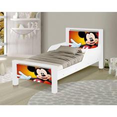 Imagem de Mini Cama Montessoriana Infantil Mouse Adesivada com Colchão