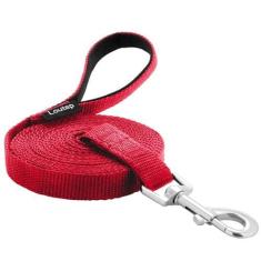 Imagem de Loutep Coleira de treinamento para cães de 4,6 m, 6 m, 9,1 m, 15,2 m, 30,5 m – Coleira extralonga para cães com alça acolchoada para raças pequenas, médias e grandes, obediência ao ar livre, guia de