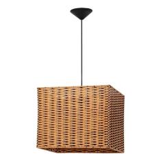 Imagem de Pendente Retangular Rattam Marrom