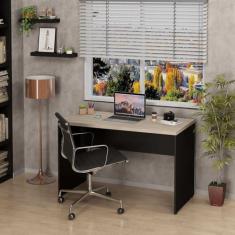 Imagem de Mesa De Escritório Escrivaninha 120x60cm Tampo 30mm Carvalho