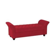Imagem de Recamier Divã Morabe P04 160 Cm Suede Vermelho Tca 53