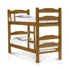 Imagem de Beliche Madeira Maciça Reforçada Solteiro Bonafé Imbuia