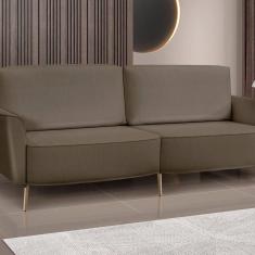 Imagem de Sofá Vênus 220 Cm Veludo, Feito com Materiais de Alta Qualidade. Marrom