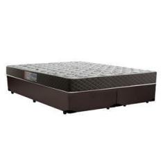 Imagem de Cama Box Queen Colchão Mola Ensacada Belos Sonhos + Box Suede 64X158x1