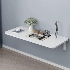 Imagem de Mesa De Hoja Abatible Duradera,Mesa De Hoja Abatible Montada En La Pared, Mesa De Pared Plegable Multiusos, Escritorio para Computadora Portátil De Mdf, Banco De Trabajo Plegable,