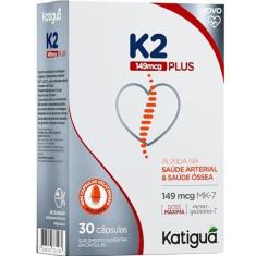 Imagem de KATIGUÁ Vitamina K2 Plus 149Mcg Mk- 7 Katiguá 30 Cápsulas Softgel • 30 Doses Branco