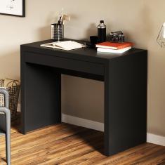 Imagem de Mesa De Escritório 90cm Com 1 Gaveta - Preto