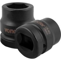 Imagem de Soquete Sextavado de Impacto Encaixe 1" 29mm Aço Cromo - Vonder