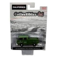 Imagem de Edição Limitada - Miniatura Carrinho 1975 Volkswagen Type 2 Double Cab Pick-Up - Escala 1:64 - Brinquedo Carro De Coleção Colecionador - California Toys (GRE18018)