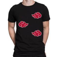 Camiseta Masculina Anime Naruto Olhos Personagens Desenho