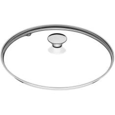 Imagem de Tampa Tramontina De Vidro Temperado Com Pegador Inox 24Cm