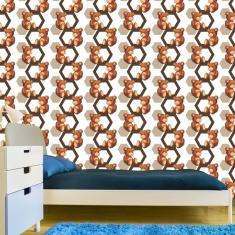 Imagem de Ursinhos - Papel de Parede Infantil - 0,58 x 1,50m