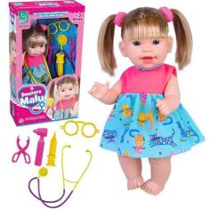 Imagem de Boneca Médica Com Acessórios Doutora Malu 31cm Articulada - Super Toys