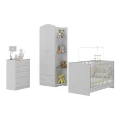 Imagem de Quarto de Bebê Completo com Berço 3 em 1 Multimóveis MP4145