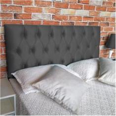 Imagem de Cabeceira Casal Luna X Suede Liso 140 x 80 RBL