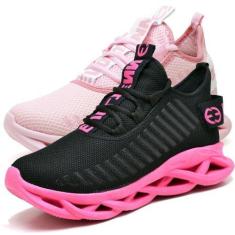 Imagem de Kit 2 Tênis Esportivo Feminino Academia Shoes  Pink - Evoltenn