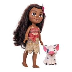 Imagem de Boneca Princesa Moana Articulada E Porquinho Pua Vinil Filme Disney 36