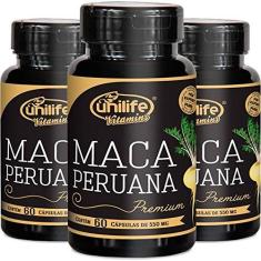 Imagem de Kit - 3 Maca Peruana Premium 550mg Unilife 60 capsulas