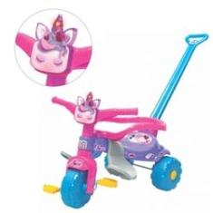 Imagem de Velotrol infantil Unicórnio  Luz Empurrador Motoquinha Triciclo Tico Tico - Magic Toys 2570