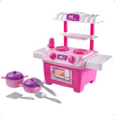 Imagem de Cozinha Infantil Mini Cooker Panelas Colher Brinquedo Bs Toys Fogão