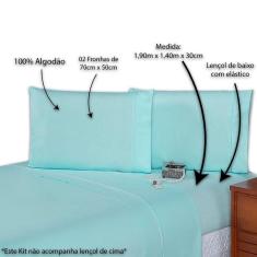 Imagem de Lençol Casal 400 Fios 3 Peças