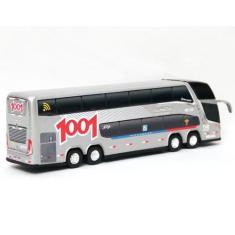 Imagem de Brinquedo Miniatura Ônibus Viação 1001 Prata 30cm - Ertl