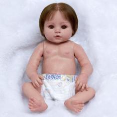 Imagem de Bebê Reborn Boneca Princesa Laura Fio A Fio 100% Silicone - Cegonha Re