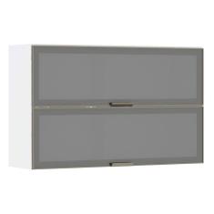 Imagem de Armário Aéreo Basculante Duplo 120cm Branco 2 Portas Branco