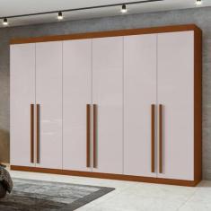 Imagem de Guarda-roupa 6 Portas 4 Gavetas Bertha Frassino/off White