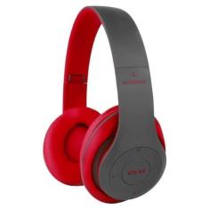 Imagem de Fone De Ouvido Bluetooth 5.0 Bateria Longa Duração Sem Fio Headphone Extra Bass Dobravel Para Treino, Academia, Trabalho (Vermelho)