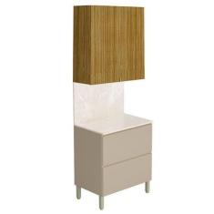 Imagem de Cozinha Modulada Art 2 Peças 80cm Freijó Vanilla Riscatto  Kits Paraná