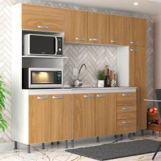 Imagem de Cozinha Compacta Ipanema 10 PT 3 GV Branca e Cinamomo