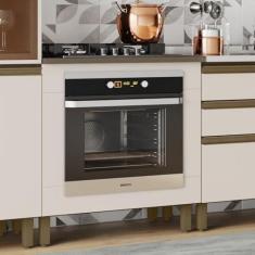Imagem de Balcão Forno de Embutir com Tampo Cooktop 100% Mdf Aurora Espresso Móveis Duna/Cristal