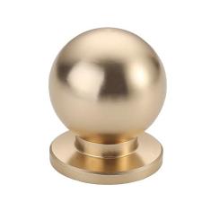 Imagem de Alzassbg Pacote com 10 puxadores de armário dourados, 27 mm de diâmetro para armários e gavetas AL6016ABG