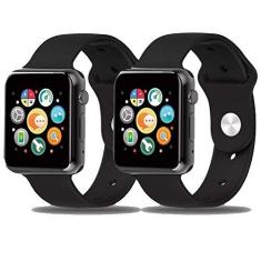 smartwatch a1 marrom e dourado