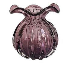 Imagem de VASO DE VIDRO ROXO MURANO 15CM X 16,5 CM