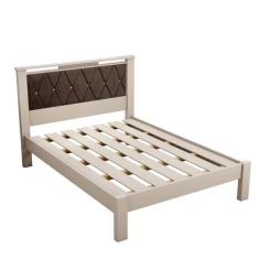 Imagem de Cama De Casal Alaska Off White/marrom   Carmolar M veis