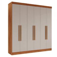 Imagem de Guarda Roupa Casal Recife 6 Portas Salleto Cinamomo Off White