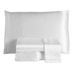 Imagem de Jogo De Lençol Sublime 4 Peças Casal Cetim Charmousse - Riffo Store