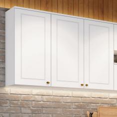 Imagem de Armário Aéreo 3 Portas 120cm Emily Henn Branco HP
