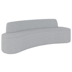 Imagem de Sofá 3 Lugares para Sala de Estar Living 210cm Koane D06 Linho Cinza Claro - Mpozenato