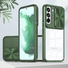 Imagem de Capa de proteção deslizante para câmera para Samsung Galaxy S22 Plus Ultra S20 S21 FE A12 A13 A03 A02S A03S A53 A73 S23 Capa à prova de choque, verde, para Samsung A73 2022